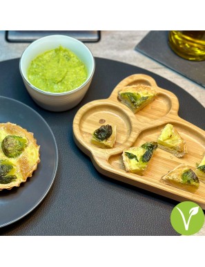 Tartelettes aux choux de Bruxelles et Roquefort