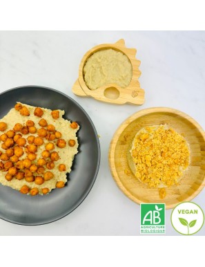 Mousse de Boulgour et Crumble de Pois Chiches