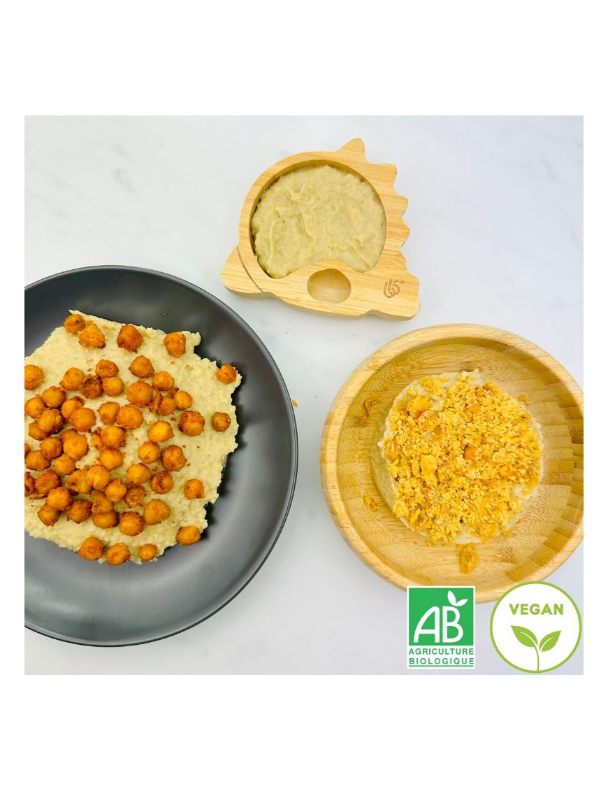 Mousse de Boulgour et Crumble de Pois Chiches Mousse de Boulgour et Crumble de Pois Chiches
