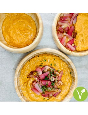 Purée douce et radis poêlés