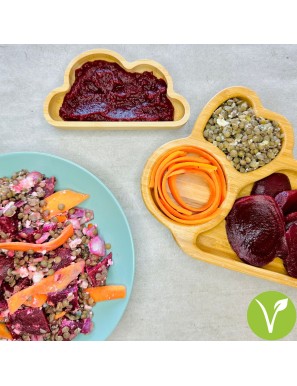 Salade arc-en-lentilles