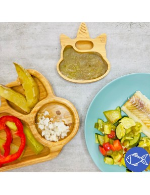 Poisson et légumes d'été