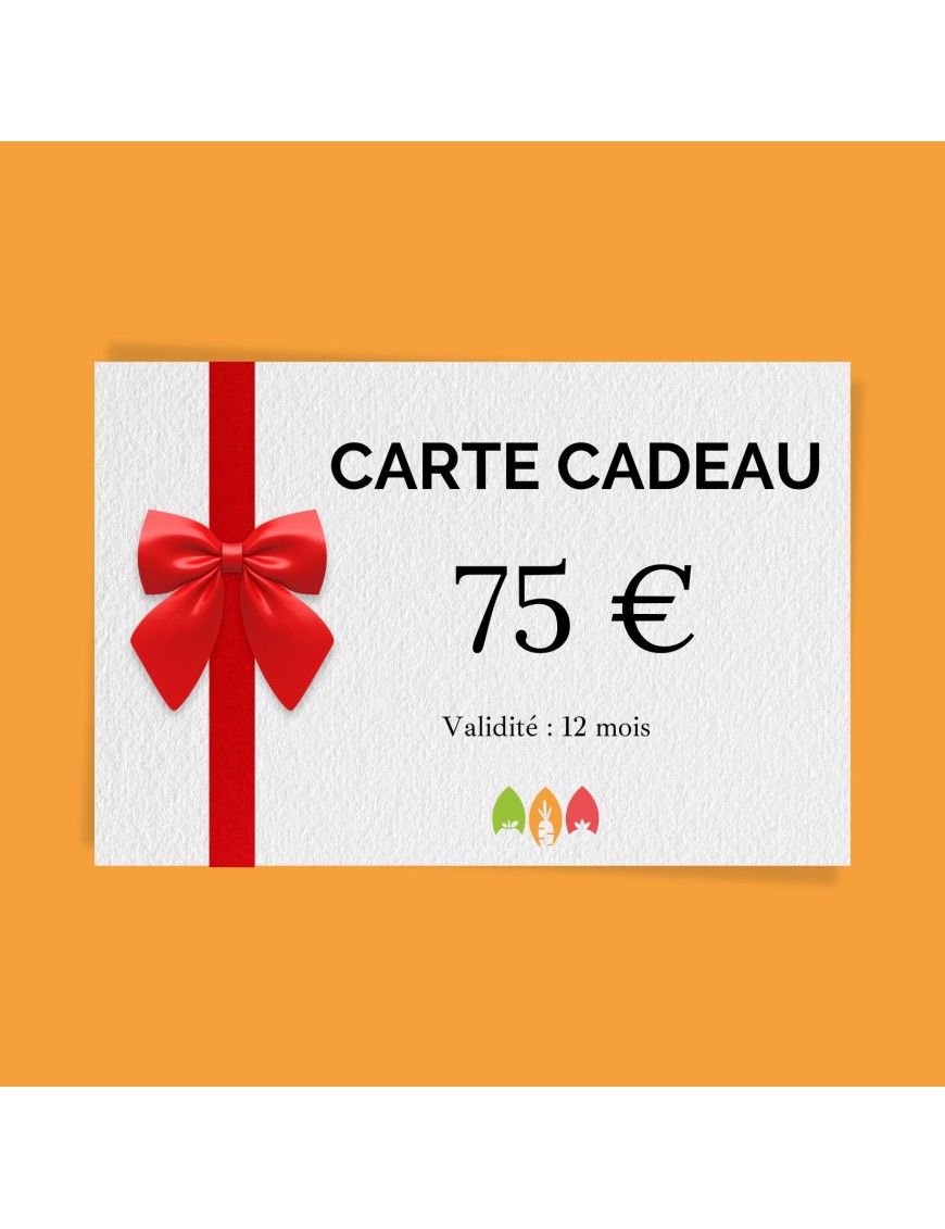 Carte Cadeau 75 €