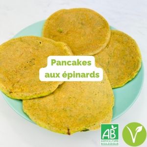 Recette de pancakes aux épinards pour bébé