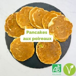 Recette de pancakes aux poireaux pour bébé