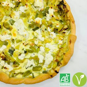 Tourte aux poireaux et chèvre pour bébé