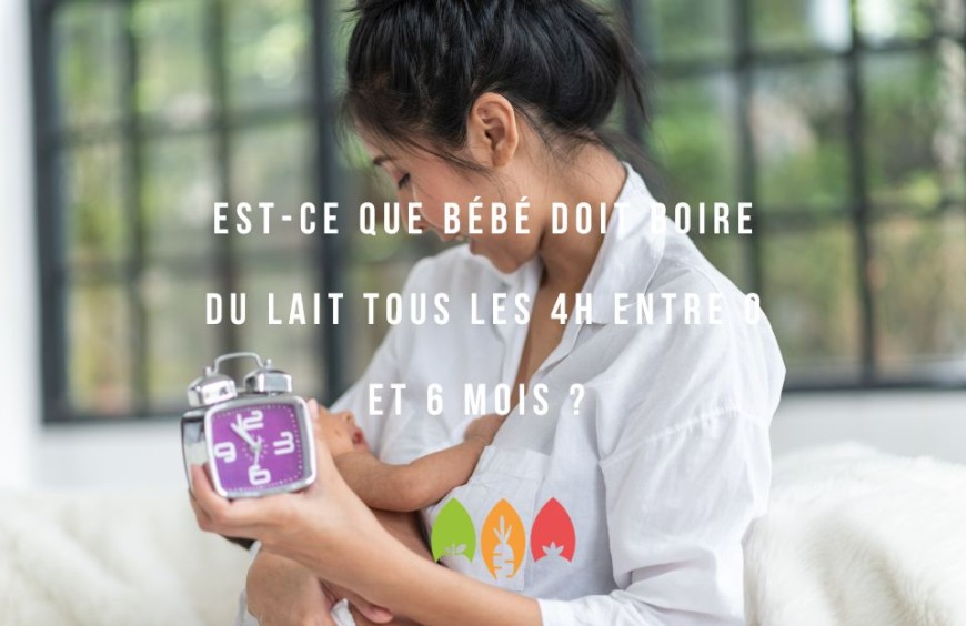 Est-ce que bébé doit boire du lait tous les 4h entre 0 et 6 mois ? 