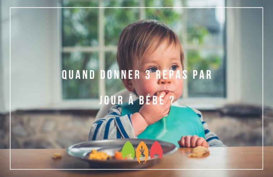 Quand donner 3 repas par jour à bébé ?